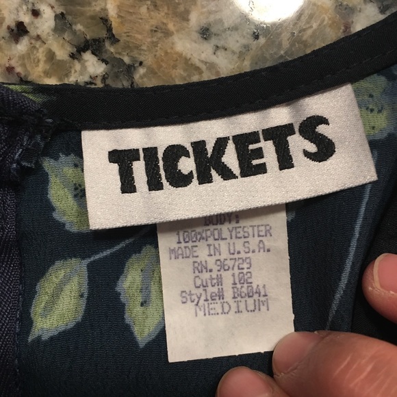 Navy Floral Dress - Picture 7 of 8